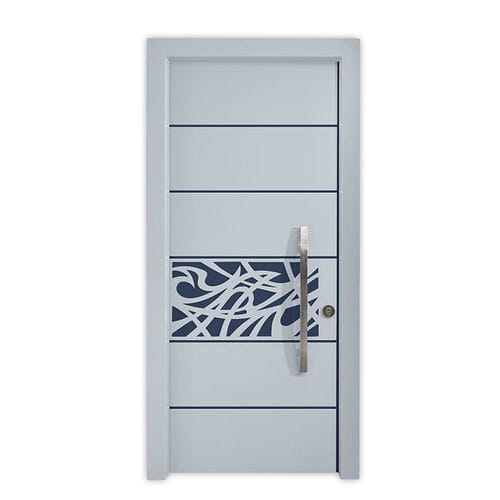 Eingangstür - VOLGA  - REMO Security Doors - galvanisiertem Stahl / einflügelig / halbverglast