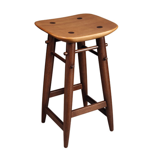 Moderner Barhocker - NINE - LinBrasil - Buche / Massivholz