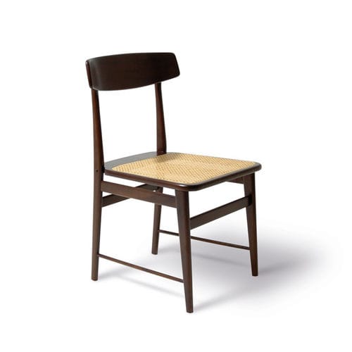 Moderner Stuhl - LUCIO - LinBrasil - für den Innenraum / Massivholz / Rattan