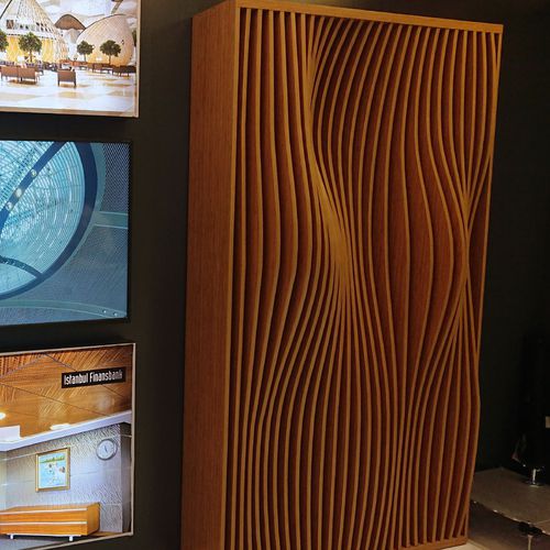 Akustik-Wandpaneel - PARAMETRIC - Tacer Ltd. - Holz / rechteckig / für professionellen Einsatz