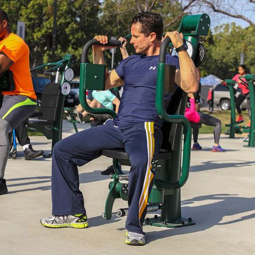 Butterfly-Fitnessgerät - UBX-208 - Greenfields Outdoor Fitness - Schulterpresse / Brustpressbank / für Außenbereich