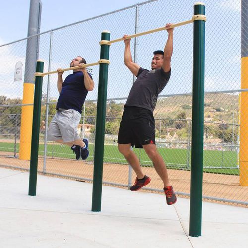 Doppelter Klimmzugstange - SGR2005-1-45 - Greenfields Outdoor Fitness - Metall / für Außenbereich / für Sportparcours