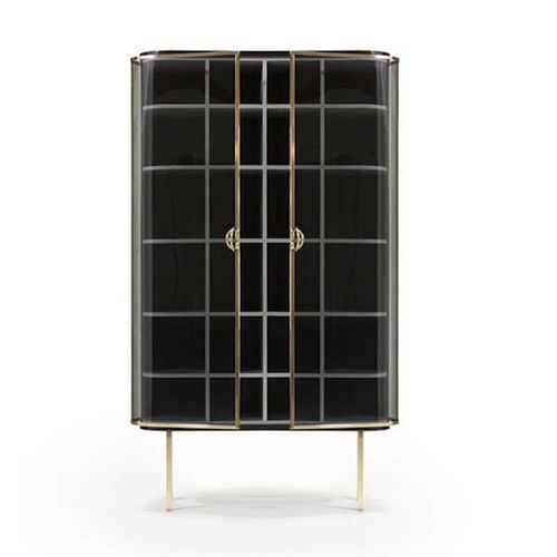 Moderne Vitrine - LOYALTY - Sé collections - Glas / Holz / Messing
