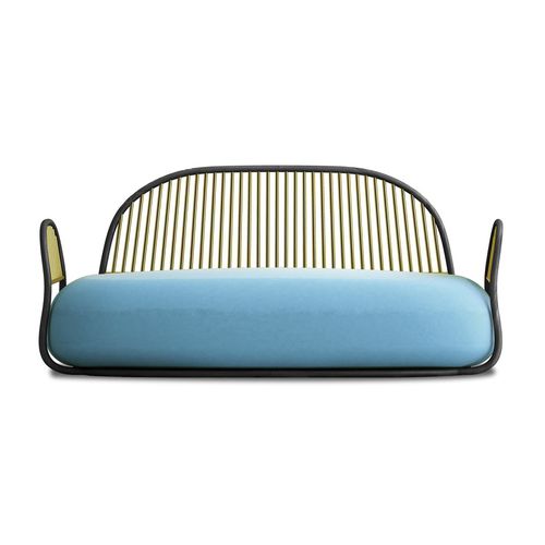 Modernes Sofa - CIRCE - Sé collections - Stoff / Leder / blau