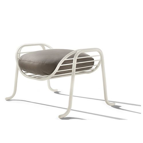 Moderner Fußschemel - ARPA  - Sé collections - Stoff / Leder / Stahl