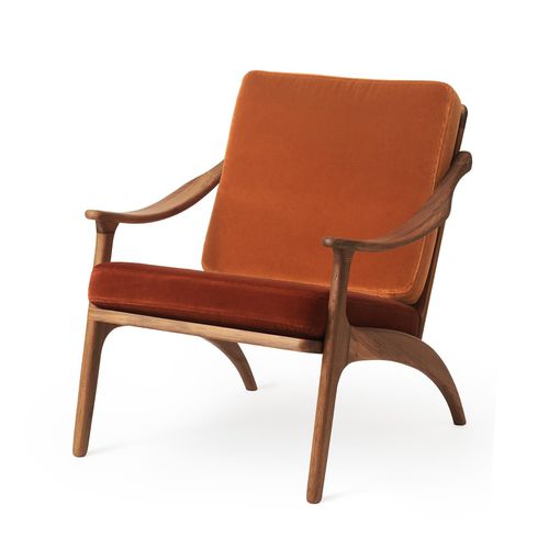 Klassischer Sessel - LEAN BACK - Warm  Nordic - Stoff / Massivholz / schrägstellbar