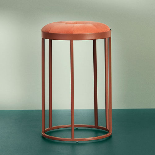 Moderner Hocker - DAISY - Warm  Nordic - Gestell aus Stahl / Gestell aus pulverbeschichtetem Stahl / rund