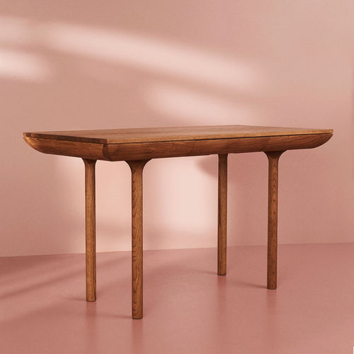 Klassischer Schreibtisch - RÚNA - Warm  Nordic - Teakholz