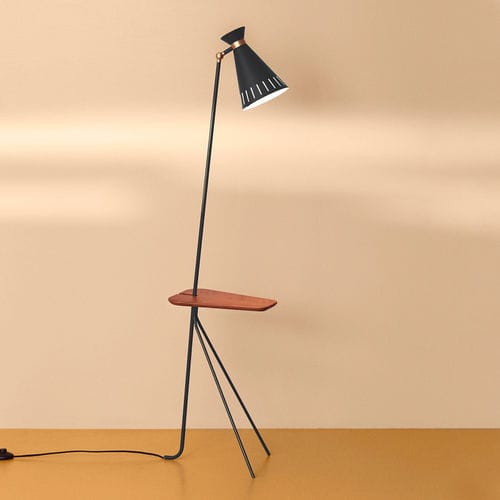 Bodenlampe - CONE - Warm  Nordic - Messing / lackierter Stahl / klassisch