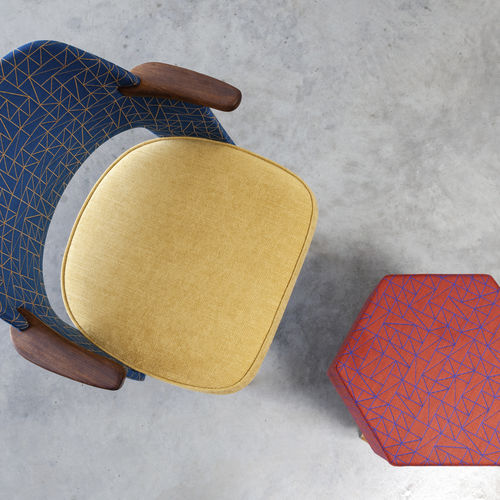 Möbelstoff - COHEN - Aristide - geometrisches Muster / Baumwolle / Wolle