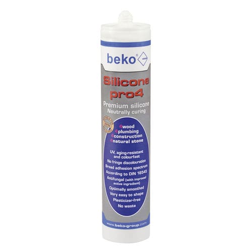 Elastische Dichtungsmasse - PRO4 PREMIUM - Beko Group Ltd - auf Silikonharzbasis / auf Kautschukbasis / Reparatur