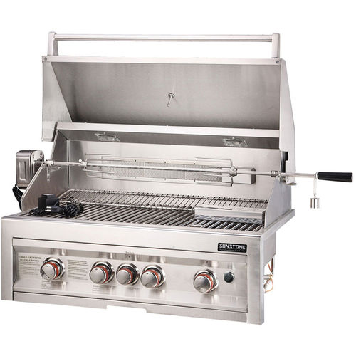 Gas-Gartengrill - SUN4B-IR - SUNSTONE - Elektro / freistehend / Edelstahl