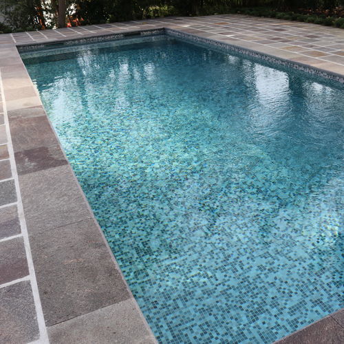 Maßgefertigtes Schwimmbecken - KR - Tilestone Pools one piece tiled pools - Fertigbau / für Außenbereich / erdverlegt