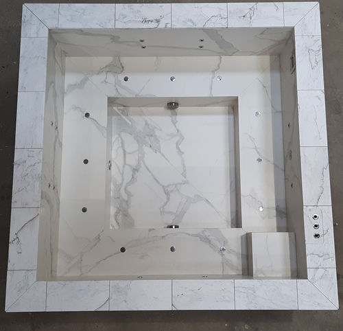 Swim Spa / einbaufähig - Tilestone Pools one piece tiled pools - rechteckig / quadratisch / für mehrere Personen