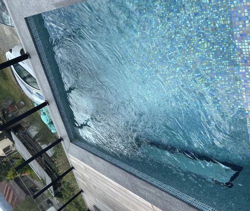 Swim Spa / einbaufähig - Tilestone Pools one piece tiled pools - andere Formen / quadratisch / für mehrere Personen