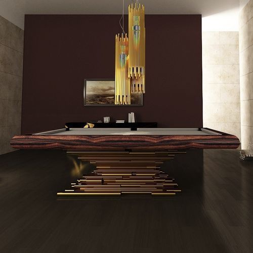 Billardtisch / originelles Design - Caliope  - Bilhares Europa - für Privatgebrauch / Holz / Schiefer