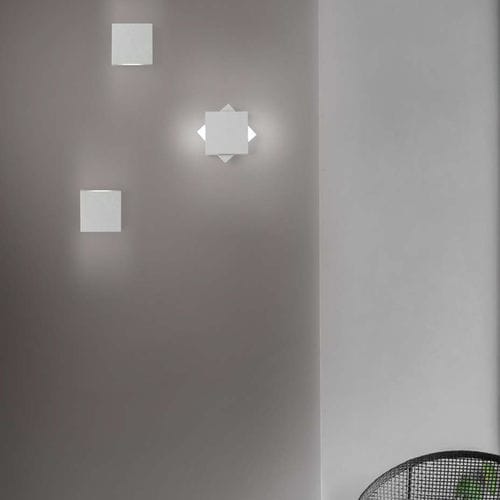 Moderne Wandleuchte - QUADRETTO - cattaneo - für den Innenraum / aus lackiertem Aluminium / geometrisch