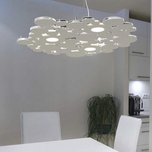 Hängelampe - BUBBLES - cattaneo - aus lackiertem Metall / modern / mit Kabel