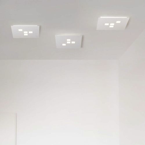 Moderne Deckenleuchte - PLATEAU - cattaneo - quadratisch / Metall / LED