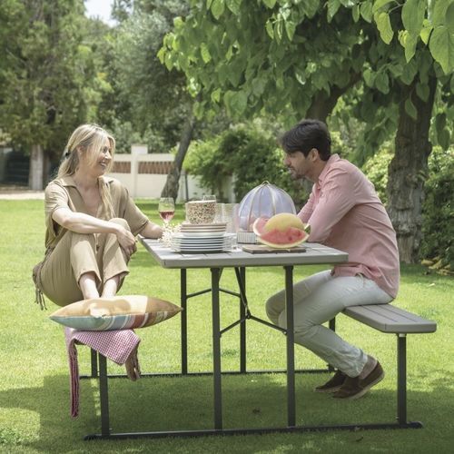 Klappbarer Picknicktisch - Dakota - Zown - modern / HDPE / Gestell aus pulverbeschichtetem Stahl