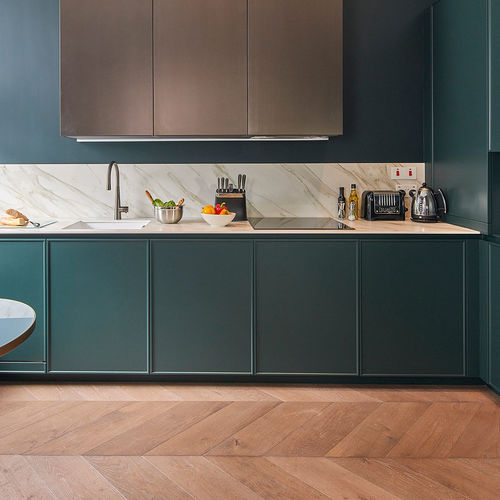 Mehrschichtparkett - Chevron - SURCO interiors - Eiche / Nussbaum / Esche