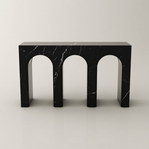 Moderner Konsolentisch - ARCS - Roig - art & design - - Marmor / Gestell aus Marmor / rechteckig