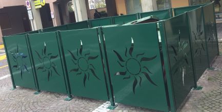 Platten-Sichtschutz - CLIO - Ferrinox - galvanisiertem Stahl / einfarbig / Trenn