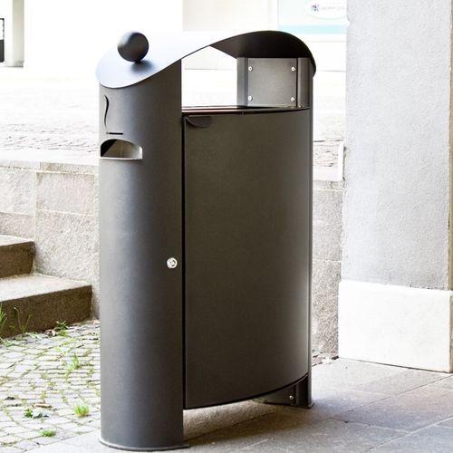 Edelstahl-Abfallbehälter - ERCOLE - Ferrinox - für Gewerbegebrauch / Einzel / 100L
