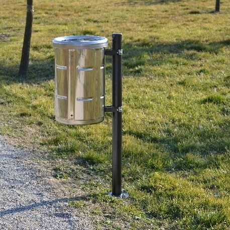 Abfallbehälter / galvanisiertem Stahl - ERMES - Ferrinox - Edelstahl / für Gewerbegebrauch / Einzel