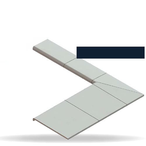Vordach für Eingang - BESPOKE - ISOSTA international - Metall / mit Metallabdeckung / flach
