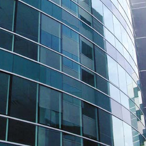 Paneel-Vorhangfassade - ECOSTA GLAZED - ISOSTA international - aus Aluminium und Glas / Glas / Dekor