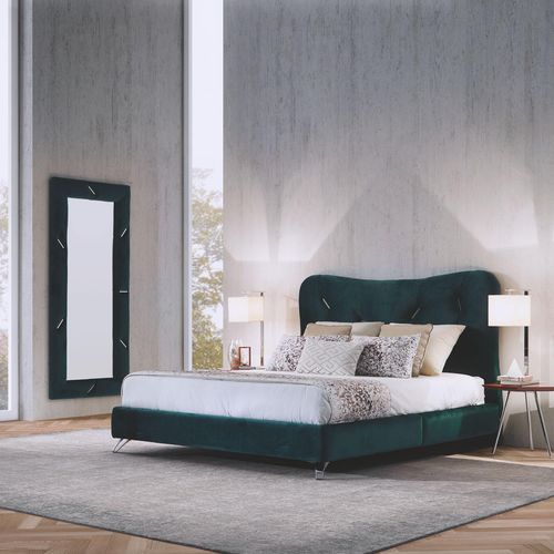 Doppelbett - NAOMI - MHR - klassisch / Polster / Kopfteil