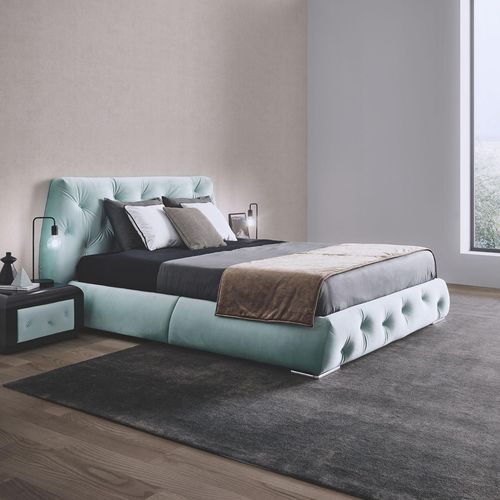 Doppelbett - FLUFFY - MHR - modern / Polster / Kopfteil
