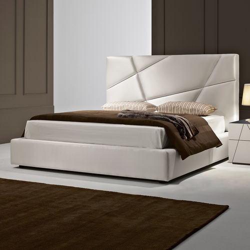 Doppelbett - ZEN - MHR - modern / Polster / gepolstertes Kopfteil