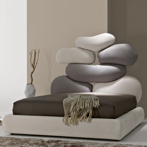 Doppelbett - FLINTSTONES - MHR - originelles Design / Polster / Kopfteil