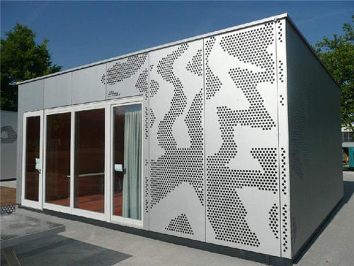 Paneel-Fassadenverkleidung - SJZ SHANZHENG CO., LTD - Edelstahl / perforiert