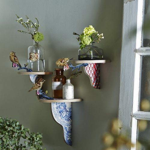 Wandmontiertes Regal - THE OUTSIDER  - MIHO UNEXPECTED THING - modern / MDF / Birke