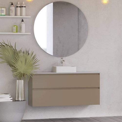 Wandhängender Waschtisch-Unterschrank - LOFT RIGHT - UAB KAME - MDF / Corian® / skandinavisches Design