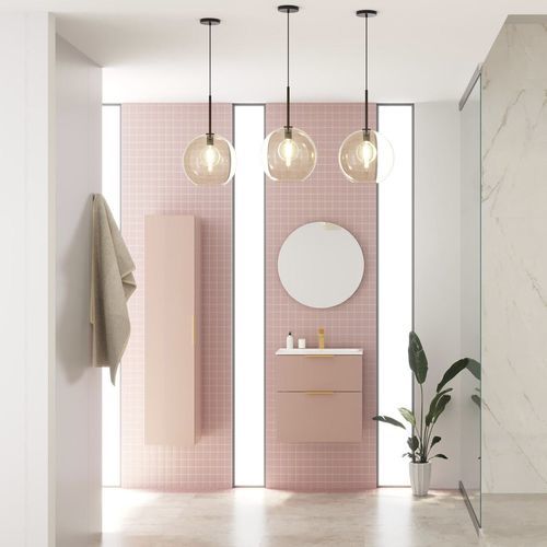 Wandhängender Waschtisch-Unterschrank - BIG - UAB KAME - MDF / Keramik / modern