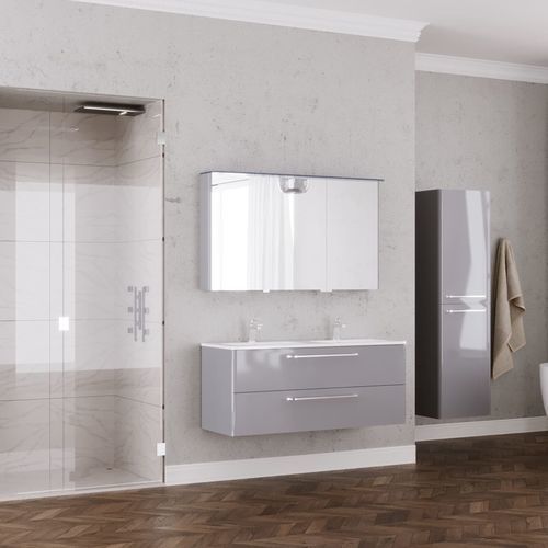 Wandhängender Waschtisch-Unterschrank - SOFT - UAB KAME - MDF / Keramik / modern
