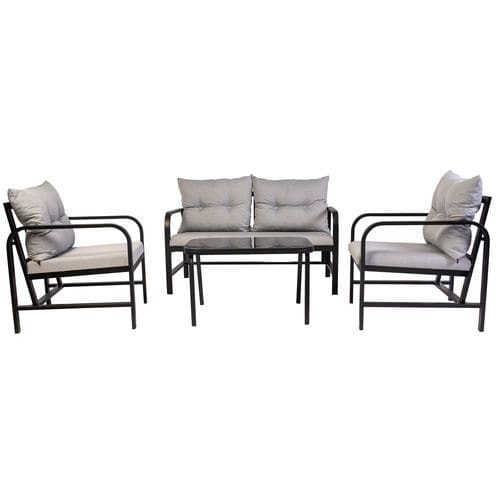Modernes Lounge-Gartenmöbel - Palermo  - YÜCEL OUTDOOR FURNİTURE  - Stoff / Stahl / für professionellen Einsatz