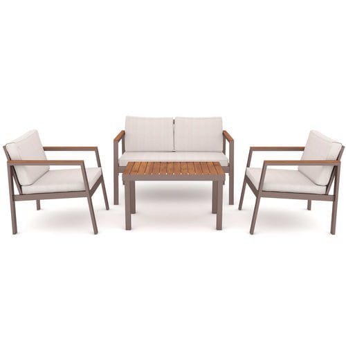 Modernes Lounge-Gartenmöbel - Mira  - YÜCEL OUTDOOR FURNİTURE  - Stoff / Aluminium / für professionellen Einsatz