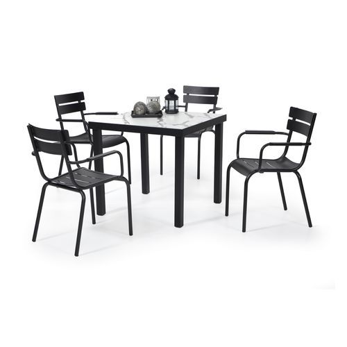 Moderner Tisch - Decor  - YÜCEL OUTDOOR FURNİTURE  - HPL / Keramik / Gestell aus Aluminium