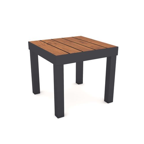 Moderner Couchtisch - Varna  - YÜCEL OUTDOOR FURNİTURE  - HPL / Gestell aus Aluminium / quadratisch
