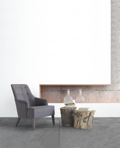 Klassischer Sessel - CARLOTA - Casual Home & Contract - Stoff / Massivholz / Buche