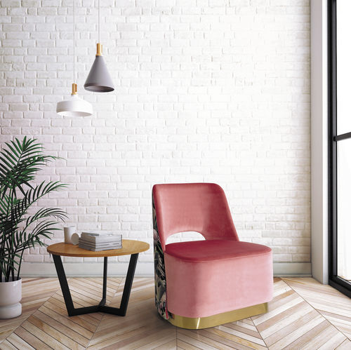 Moderner Kaminsessel - PAULINA - Casual Home & Contract - Stoff / mehrfarbig / Contract
