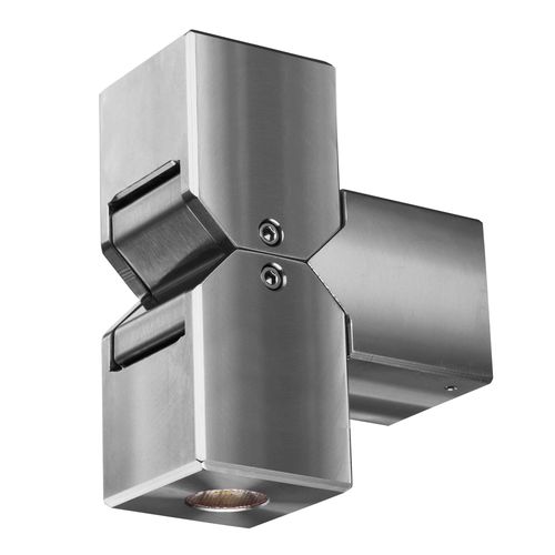 Moderne Wandleuchte - CUBE PILLAR - HUNZA Lighting - für Außenbereich / Aluminium / Edelstahl
