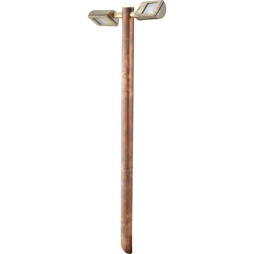 Leuchtpoller für Garten - TWIN BORDER LITE - HUNZA Lighting - modern / Milchglas / Aluminium