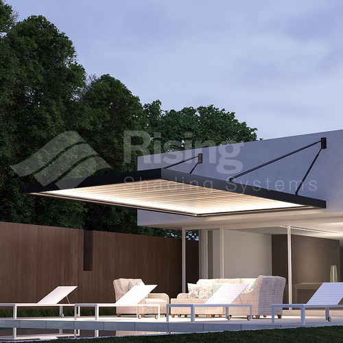 Vordach für Eingang - B-CUBE URBAN - GOSS Outdoor - für Terrasse / für Geschäftsgebäude / Aluminium