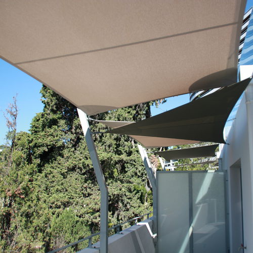 UV-beständiges Sonnensegel - RESIDENCES D'HABITATIONS - l'Atelier des voiles - wasserundurchlässig / maßgefertigt / windfest
